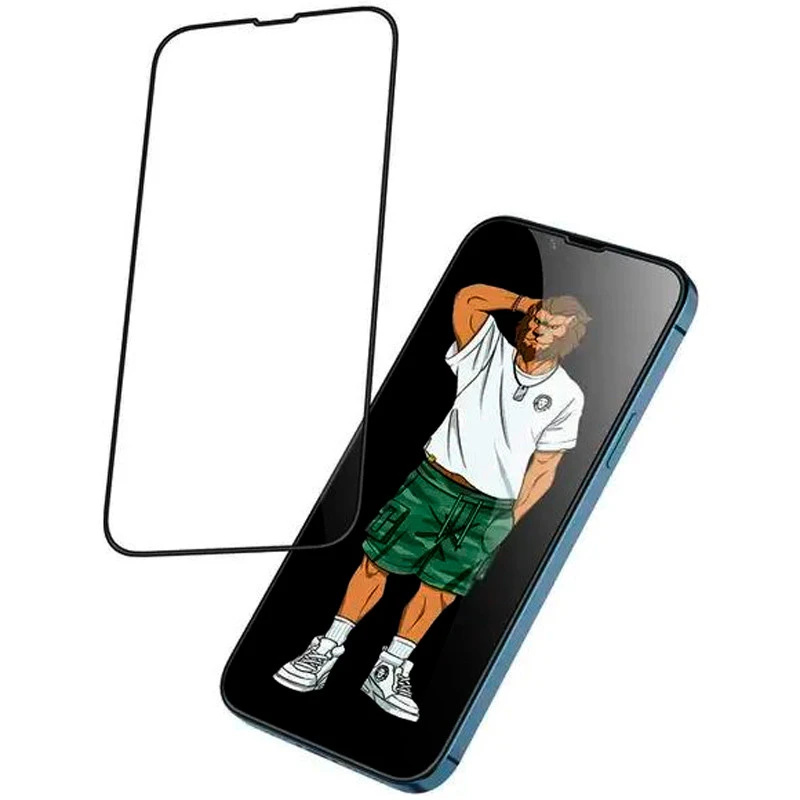 گلس تمام چسب +Green Lion Silicone آیفون iPhone 14 / 13 Pro / 13