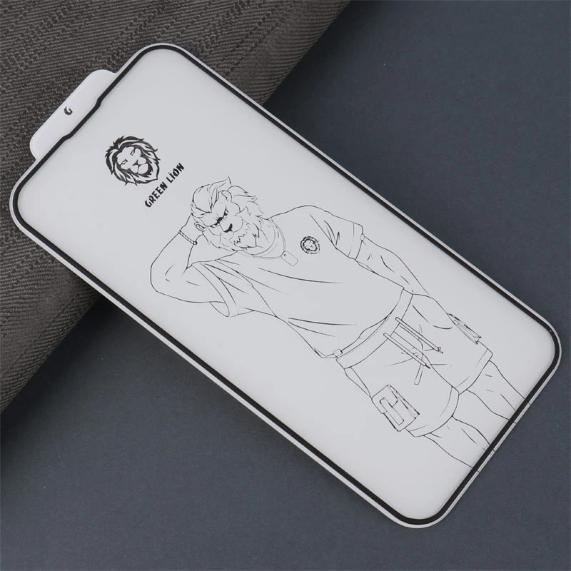 گلس تمام چسب +Green Lion Silicone آیفون iPhone 14 / 13 Pro / 13