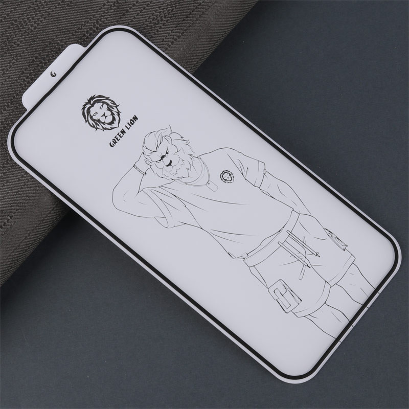گلس تمام چسب +Green Lion Silicone آیفون iPhone 14 Pro