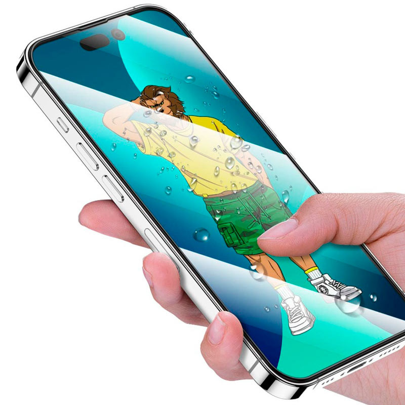 گلس تمام چسب +Green Lion Silicone آیفون iPhone 14 Pro