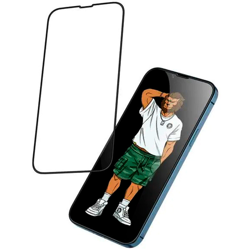 گلس تمام چسب +Green Lion Silicone آیفون iPhone 14 Plus / 13 Pro Max