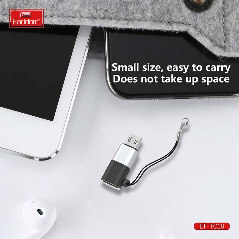 تبدیل Earldom ET-TC18 OTG Type-C To MicroUSB