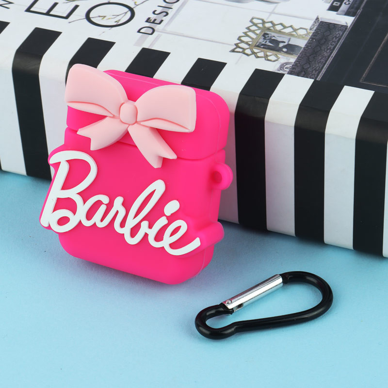 محافظ AirPods 1/2 سیلیکونی طرح Barbie