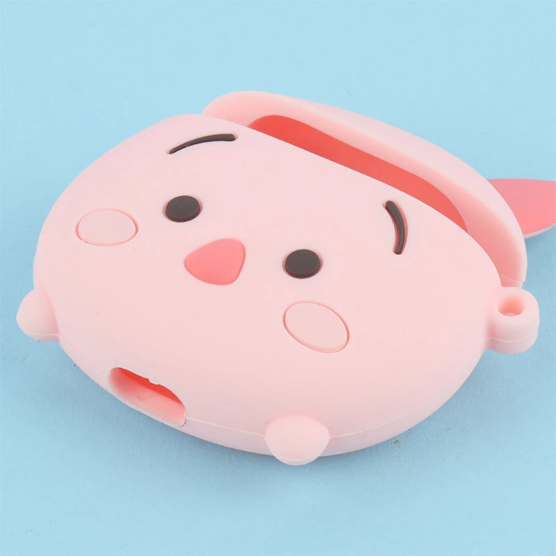 محافظ AirPods 1/2 سیلیکونی طزح خوک صورتی