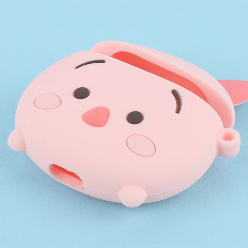 محافظ AirPods 1/2 سیلیکونی طزح خوک صورتی