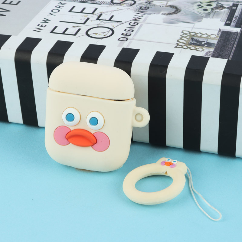 محافظ AirPods 1/2 سیلیکونی طرح اردک