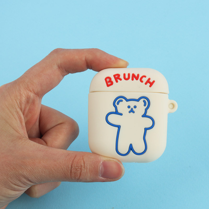 محافظ AirPods 1/2 سیلیکونی طرح BRUNCH