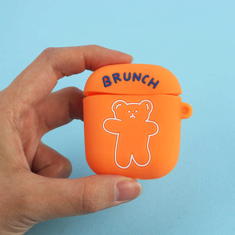 محافظ AirPods 1/2 سیلیکونی طرح BRUNCH