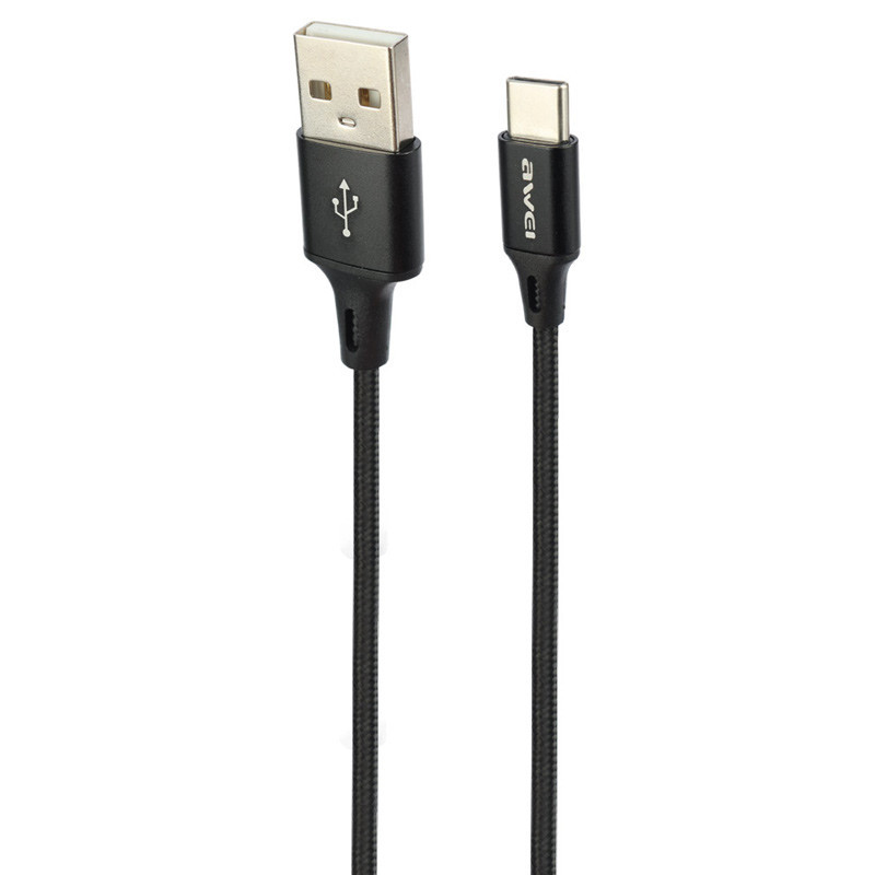 شارژر فندکی فست شارژ Awei C-826T 2.4A 12W + کابل تایپ سی