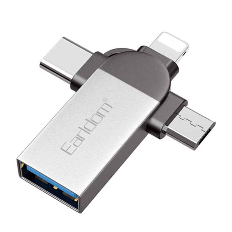 تبدیل Earldom ET-OT93 OTG USB3.0 To MicroUSB / Lightning / Type-C