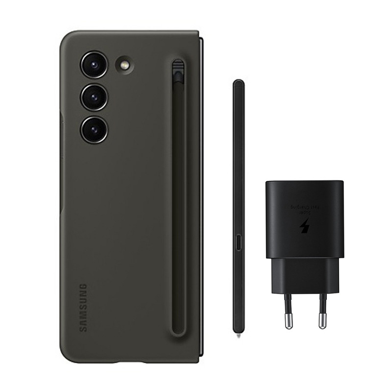 کاور سامسونگ Galaxy Z Flip5 Starter Pack EF-OF94KKBEGWW + کلگی شارژ و قلم لمسی