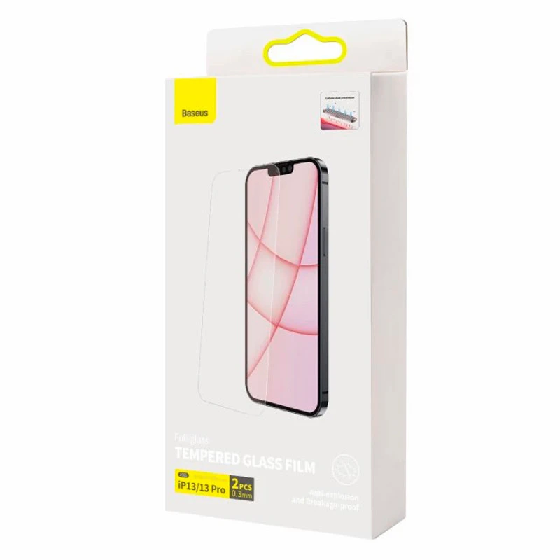 گلس تمام چسب Baseus SGBL061102 آیفون iPhone 13 / 13 Pro