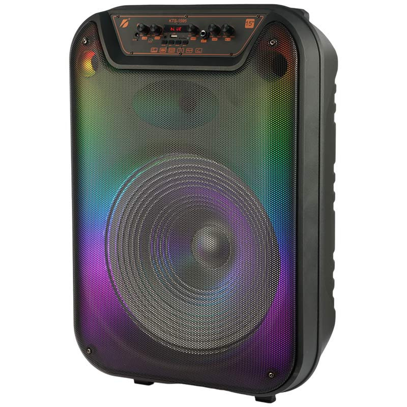 اسپیکر بلوتوثی رم و فلش خور KTS-1595 + میکروفون و ریموت کنترل
