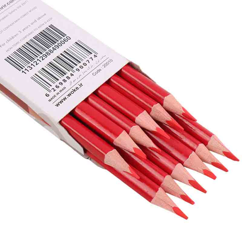 مداد قرمز وک Woke 20010 بسته 12 عددی