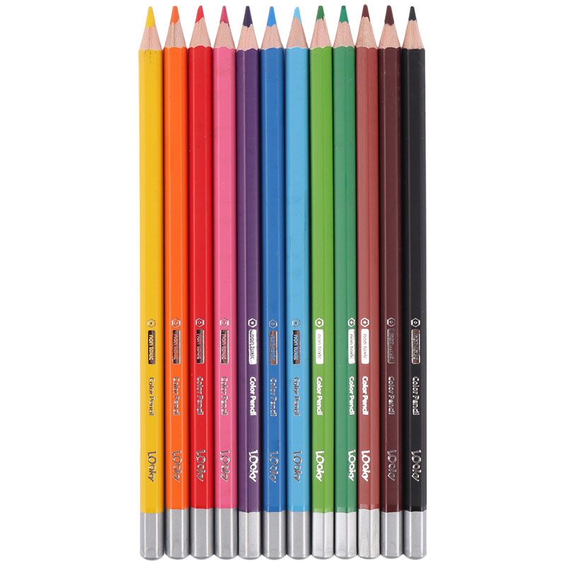 مداد رنگی 12 رنگ لوکی Looky Coloring World