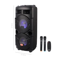 اسپیکر چمدانی بلوتوثی رم و فلش خور Kaiser K-5200 + میکروفون و ریموت کنترل