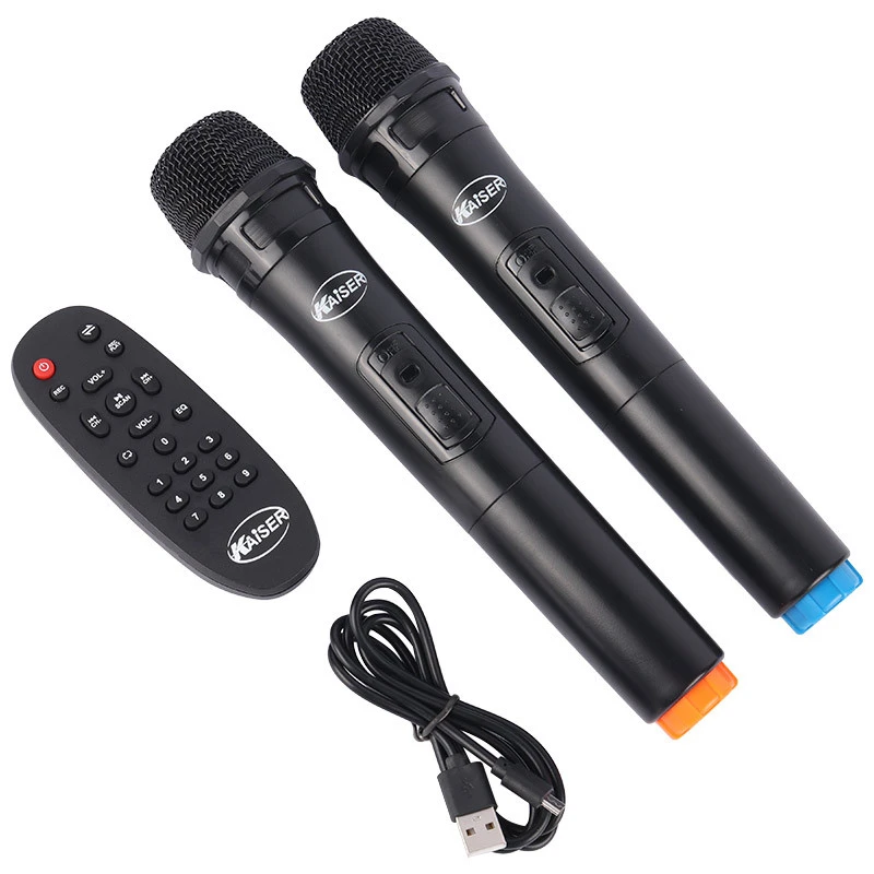 اسپیکر چمدانی بلوتوثی رم و فلش خور Kaiser K-5200 + میکروفون و ریموت کنترل