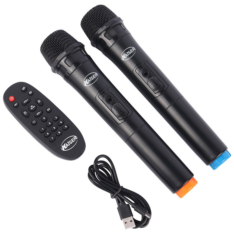 اسپیکر چمدانی بلوتوثی رم و فلش خور Kaiser K-5200 + میکروفون و ریموت کنترل