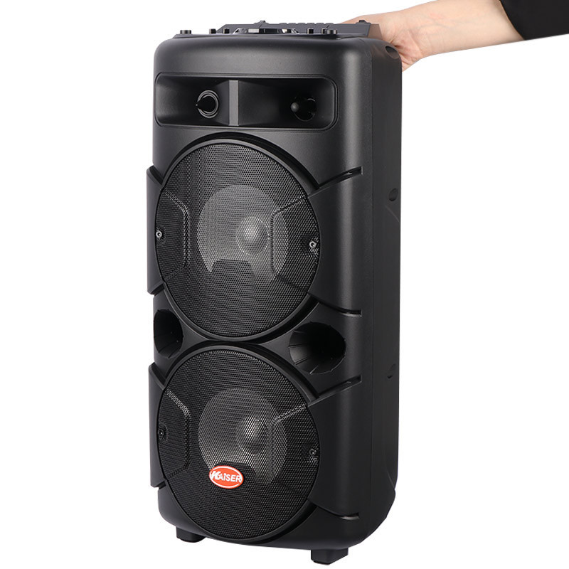 اسپیکر چمدانی بلوتوثی رم و فلش خور Kaiser K-5200 + میکروفون و ریموت کنترل