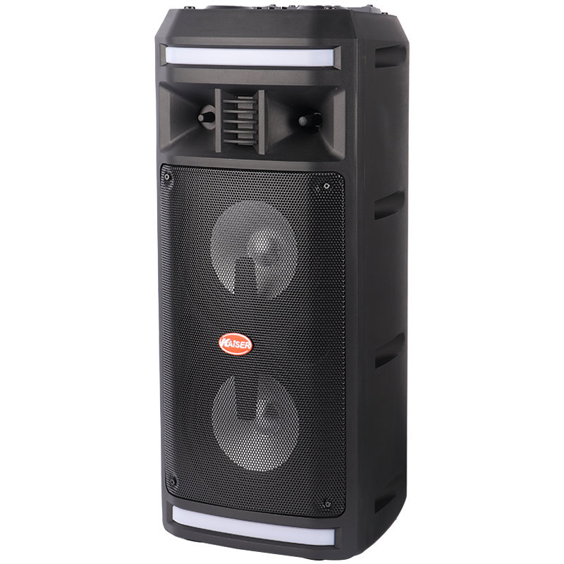 اسپیکر چمدانی بلوتوثی رم و فلش خور Kaiser K-6300 + میکروفون و ریموت کنترل