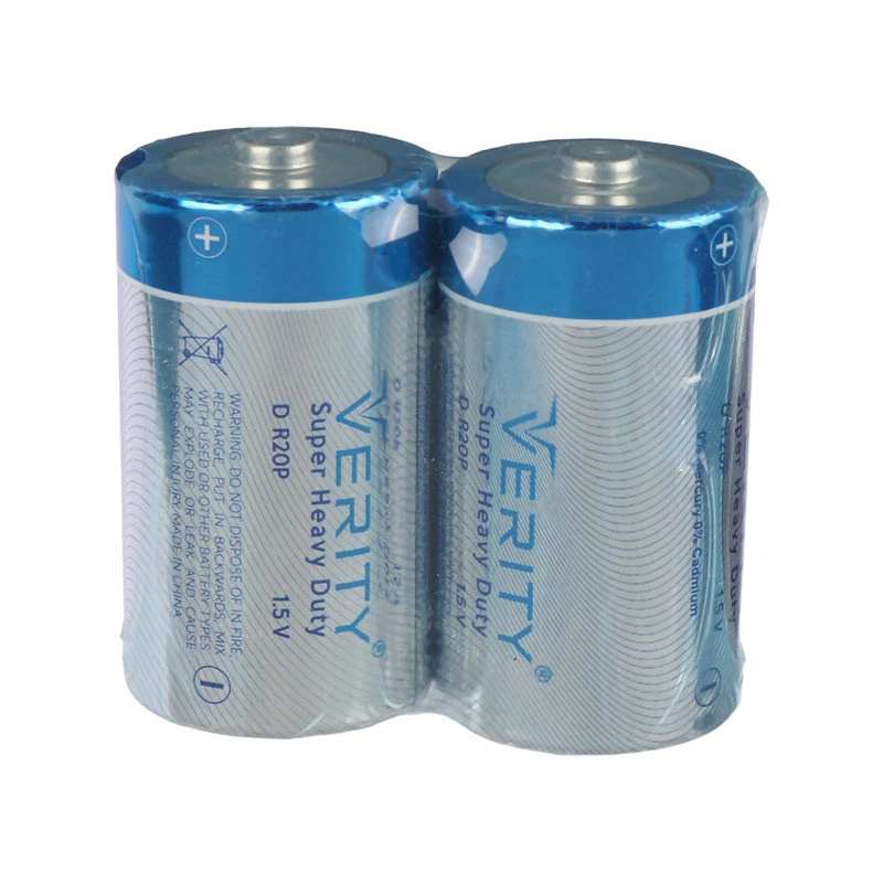 باتری دوتایی بزرگ Verity Super Heavy Duty 1.5V D شرینک