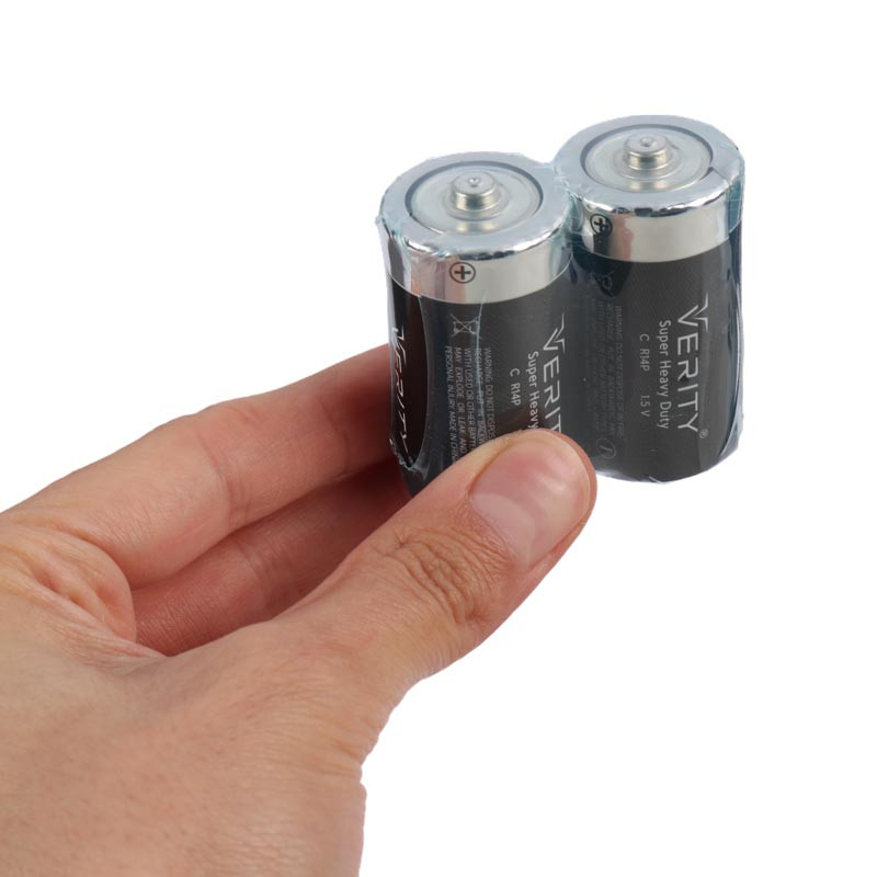 باتری دوتایی متوسط Verity Super Heavy Duty R14P 1.5V C شرینک