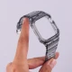 بند اپل واچ شفاف رنگی Slicto + کاور صفحه 38/40/41mm