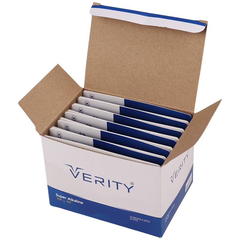 باتری ریموت کنترل Verity Super Alkaline 12V 23A بسته 12 عددی
