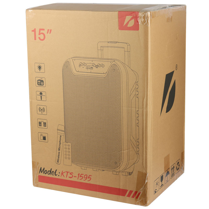 اسپیکر بلوتوثی رم و فلش خور KTS-1595 + میکروفون و ریموت کنترل