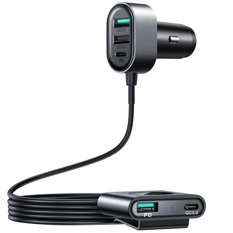 شارژر فندکی فست شارژ Joyroom JR-CL05 5Port 4A QC4.0 PD 78W