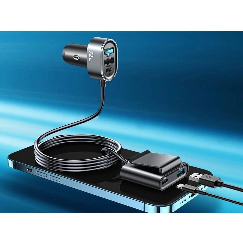 شارژر فندکی فست شارژ Joyroom JR-CL05 5Port 4A QC4.0 PD 78W