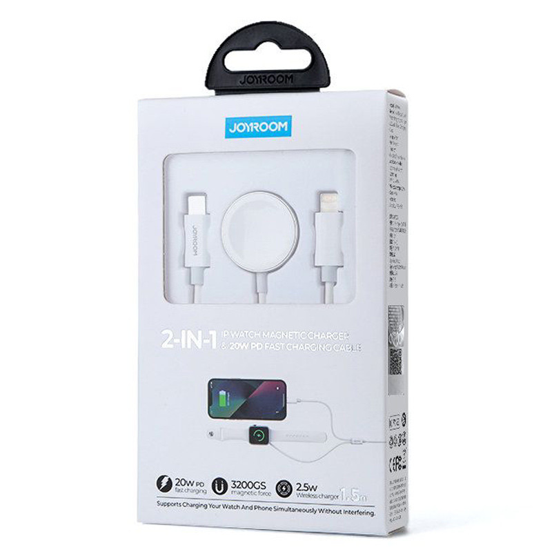 کابل دو سر آیفونی و مغناطیسی شارژ Joyroom S-IW005 1.5m