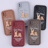 قاب سولید کیس عروسکی پشمالو محافظ لنزدار iPhone X