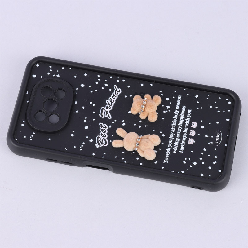 قاب سولید کیس عروسکی پشمالو محافظ لنزدار Xiaomi Poco X3 / X3 NFC / X3 pro