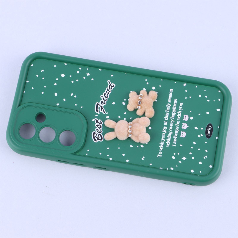 قاب سولید کیس عروسکی پشمالو محافظ لنزدار Samsung Galaxy A54