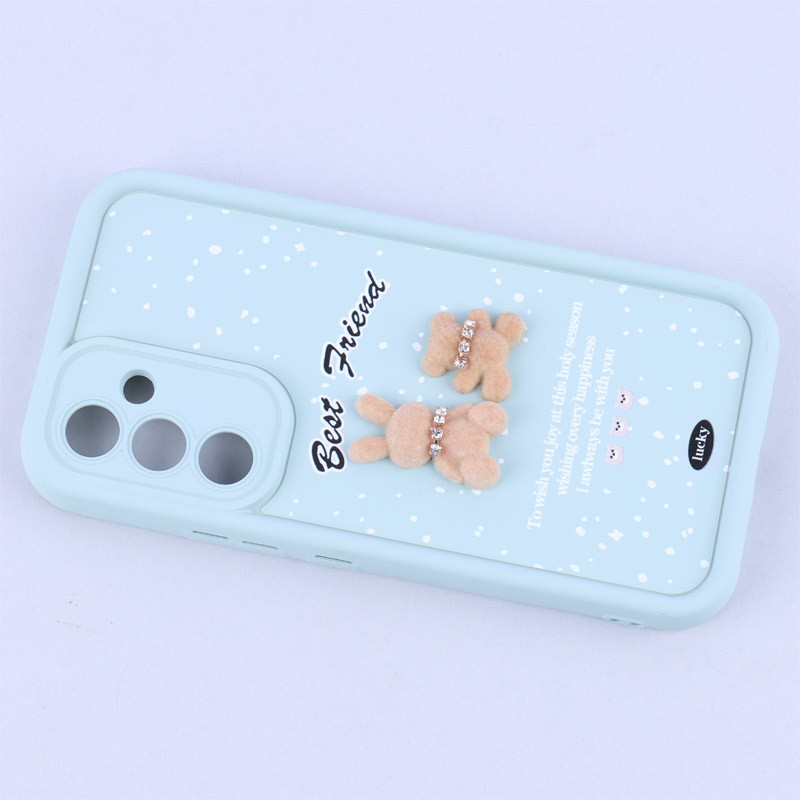 قاب سولید کیس عروسکی پشمالو محافظ لنزدار Samsung Galaxy A54