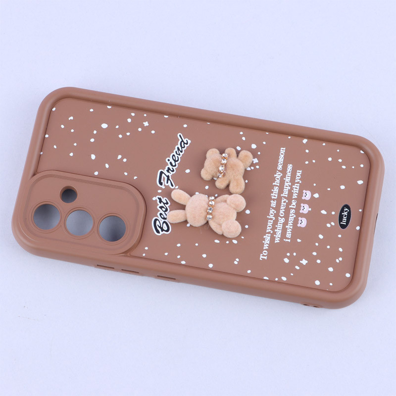 قاب سولید کیس عروسکی پشمالو محافظ لنزدار Samsung Galaxy A54