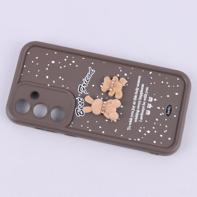 قاب سولید کیس عروسکی پشمالو محافظ لنزدار Samsung Galaxy A54