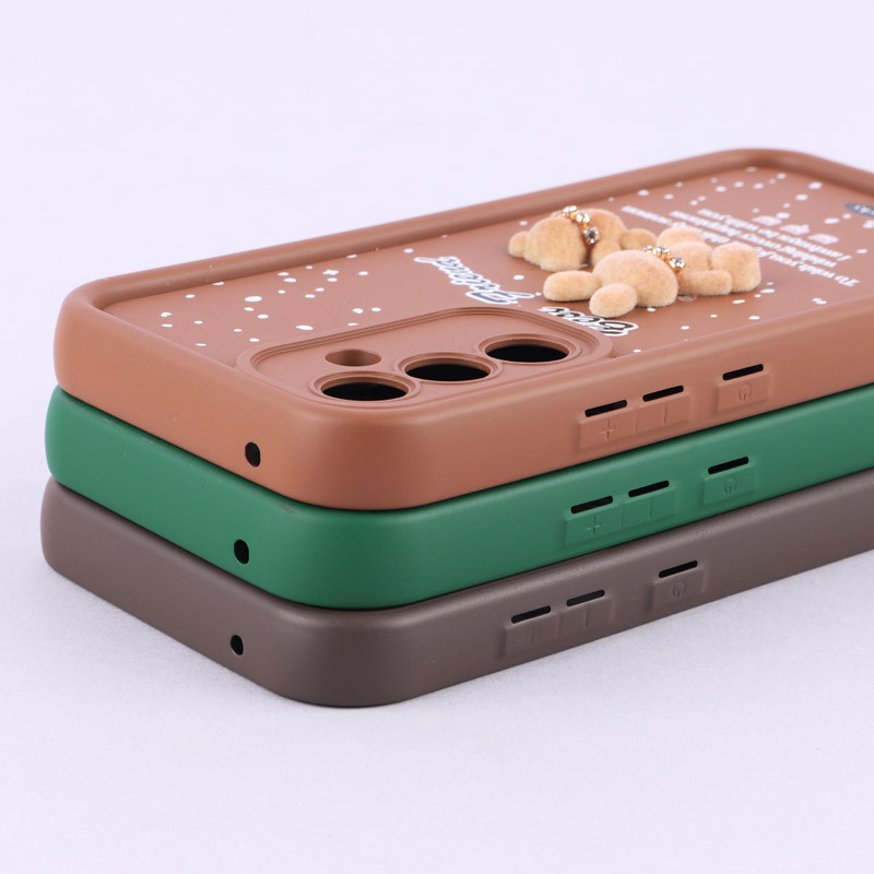 قاب سولید کیس عروسکی پشمالو محافظ لنزدار Samsung Galaxy A54