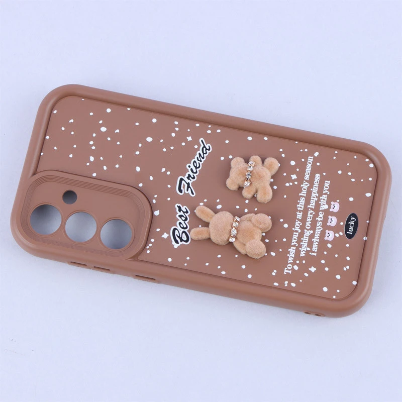 قاب سولید کیس عروسکی پشمالو محافظ لنزدار Samsung Galaxy S23 FE 5G
