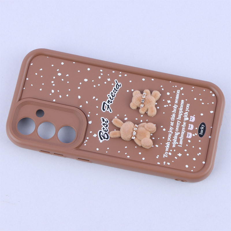 قاب سولید کیس عروسکی پشمالو محافظ لنزدار Samsung Galaxy S23 FE 5G