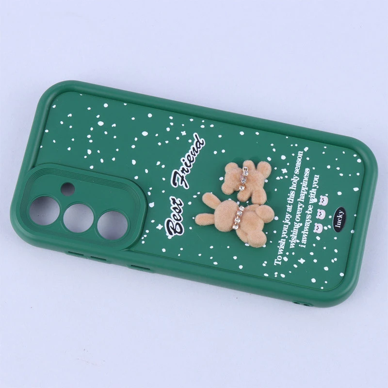 قاب سولید کیس عروسکی پشمالو محافظ لنزدار Samsung Galaxy S23 FE 5G