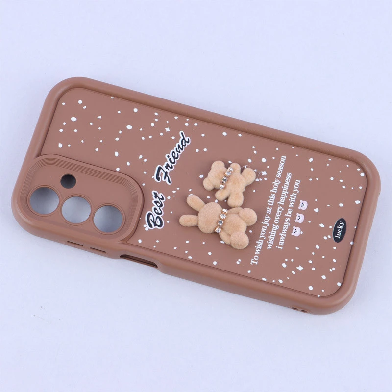 قاب سولید کیس عروسکی پشمالو محافظ لنزدار Samsung Galaxy A25