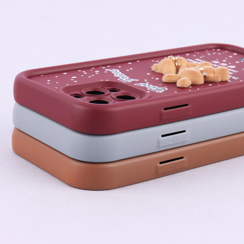 قاب سولید کیس عروسکی پشمالو محافظ لنزدار iPhone 12 Pro
