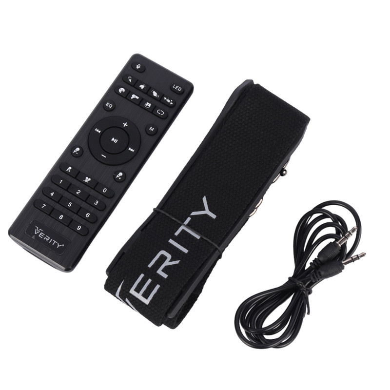 اسپیکر چمدانی بلوتوثی رم و فلش خور Verity V-PS2106 + میکروفون و ریموت کنترل