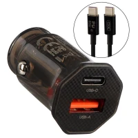 شارژر فندکی فست شارژ XO XO-CC50 QC3.0 PD 3A 33W + کابل تبدیل تایپ سی