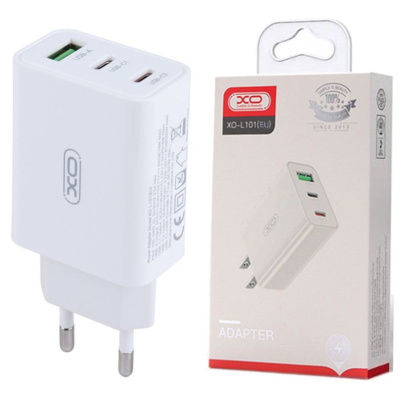 کلگی فست شارژ XO XO-L101 3Port 3A PD QC3.0 20W