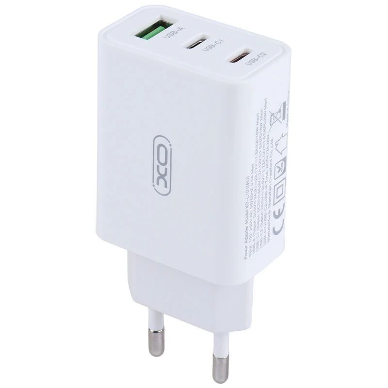 کلگی فست شارژ XO XO-L101 3Port 3A PD QC3.0 20W