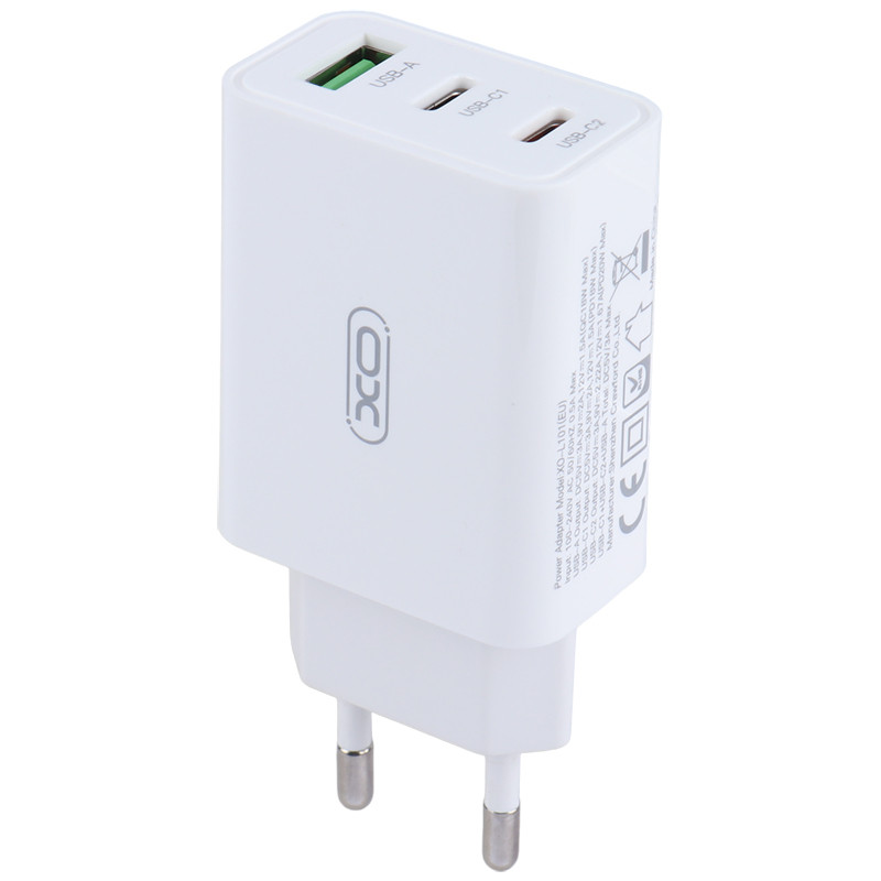 کلگی فست شارژ XO XO-L101 3Port 3A PD QC3.0 20W