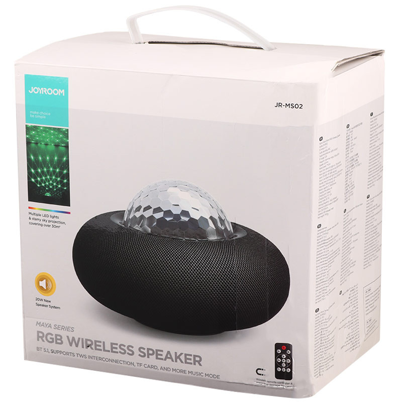 چراغ رقص نور اسپیکر دار بلوتوثی Joyroom JR-MS02 + ریموت کنترل
